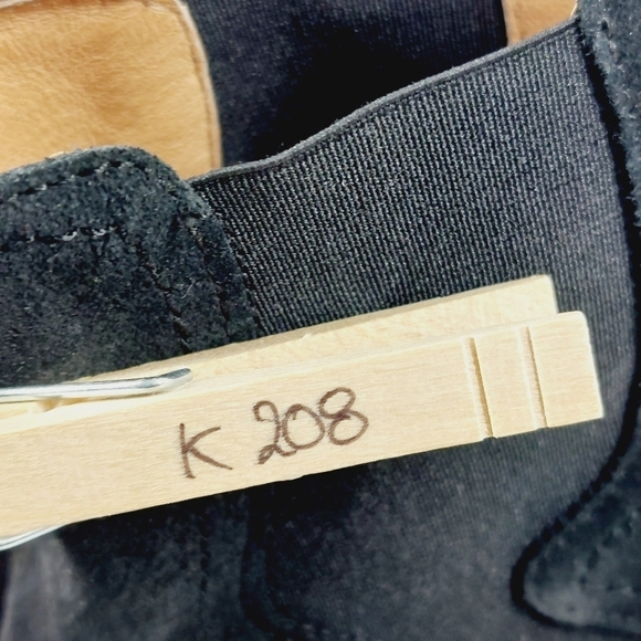 Andre Assous Women's Sadie Black Suede Elastic Gore Wedge Heel Ankle Boots K208 - Picture 11 of 11